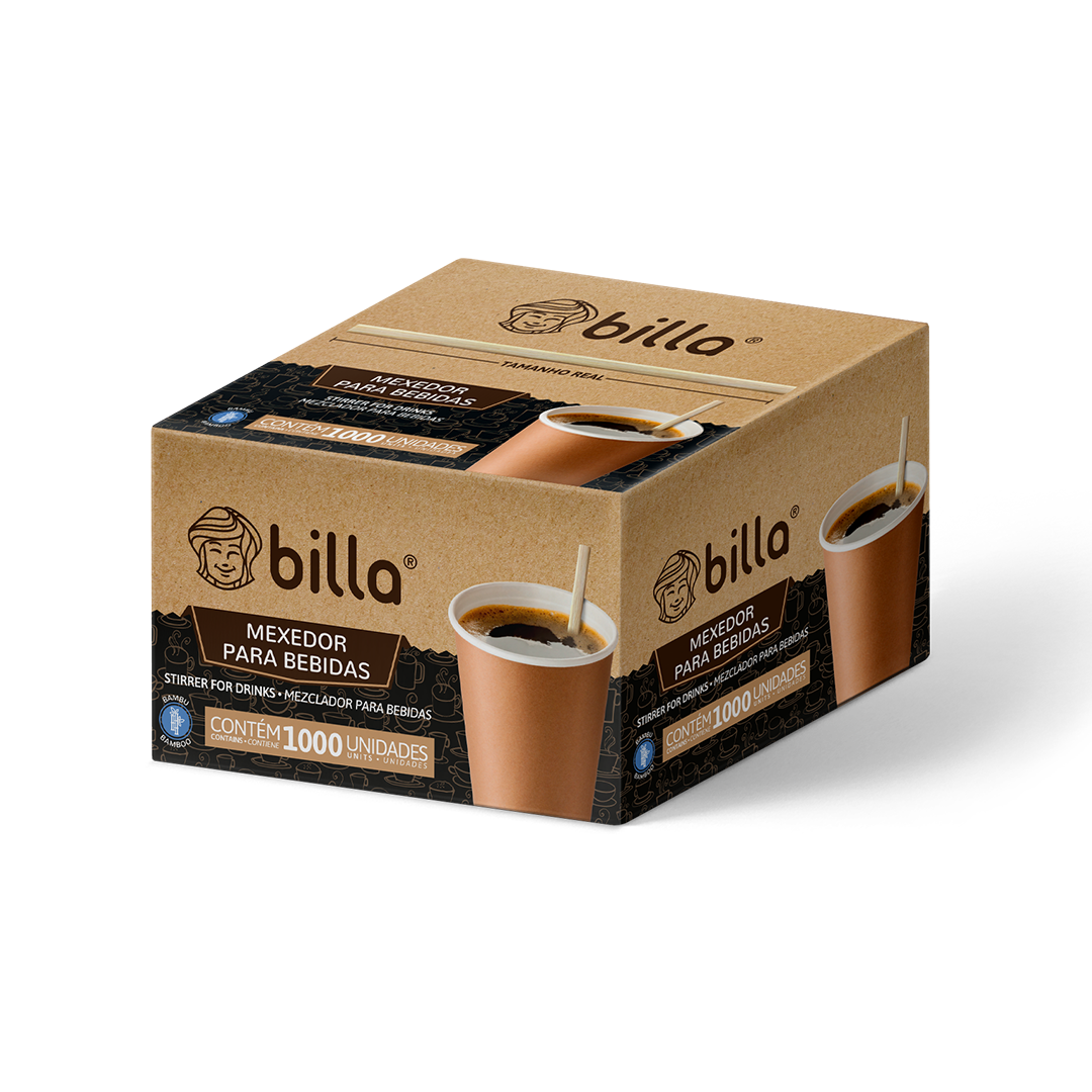 Mexedor de Bambu Billa 10cm c/1000UN