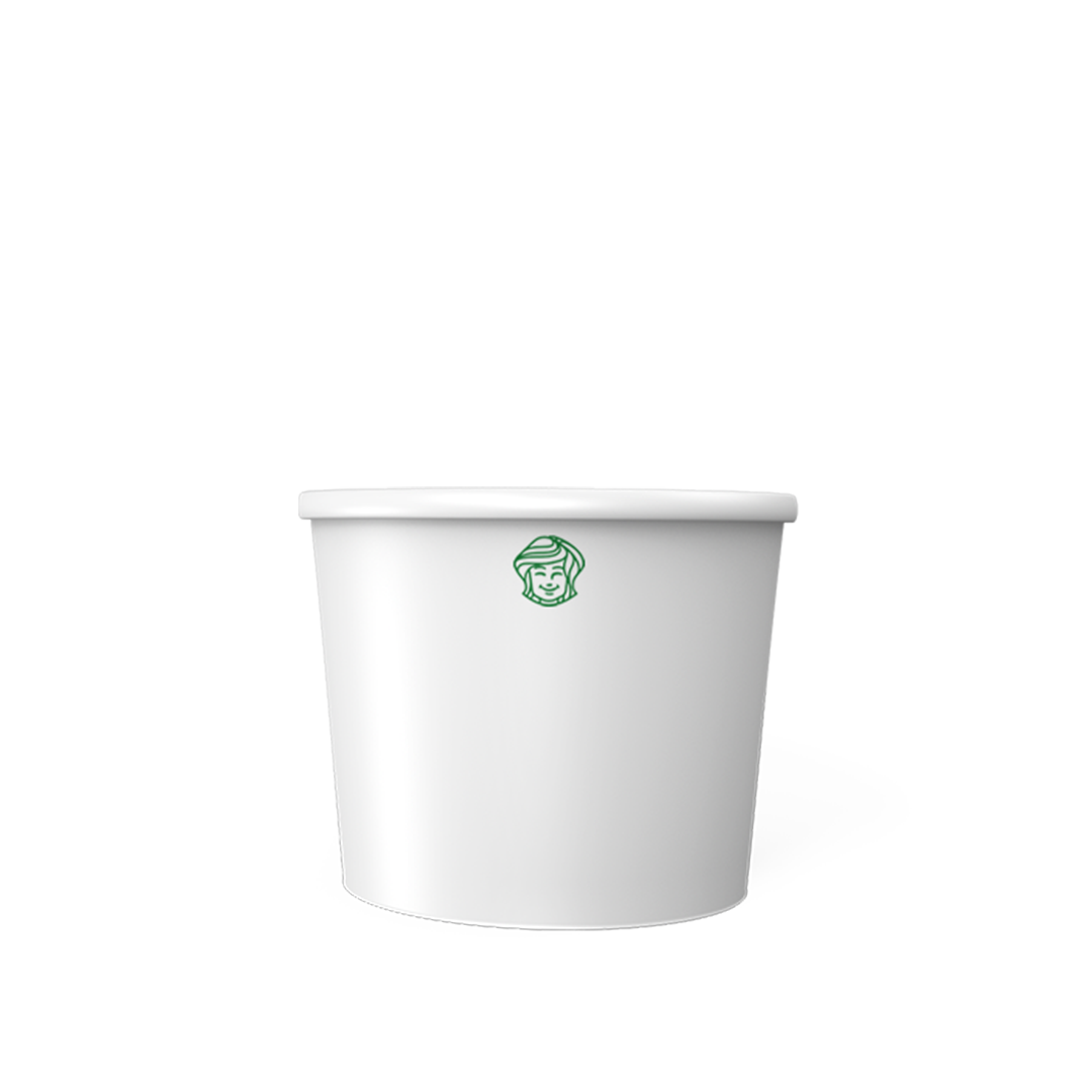 Pote de Papel Billa 80ml Branco c/25UN