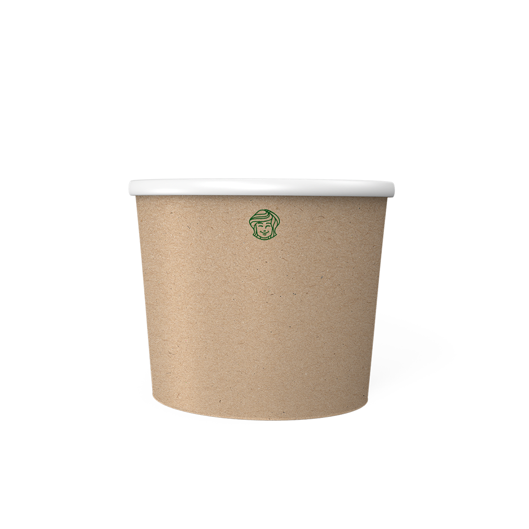 Pote de Papel Billa 360ml Pardo c/25UN