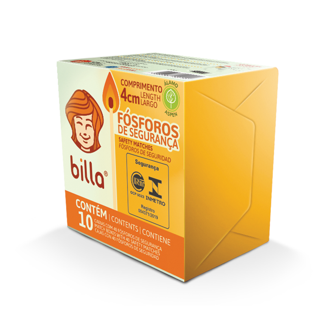 Fósforo de Segurança Billa 10UN