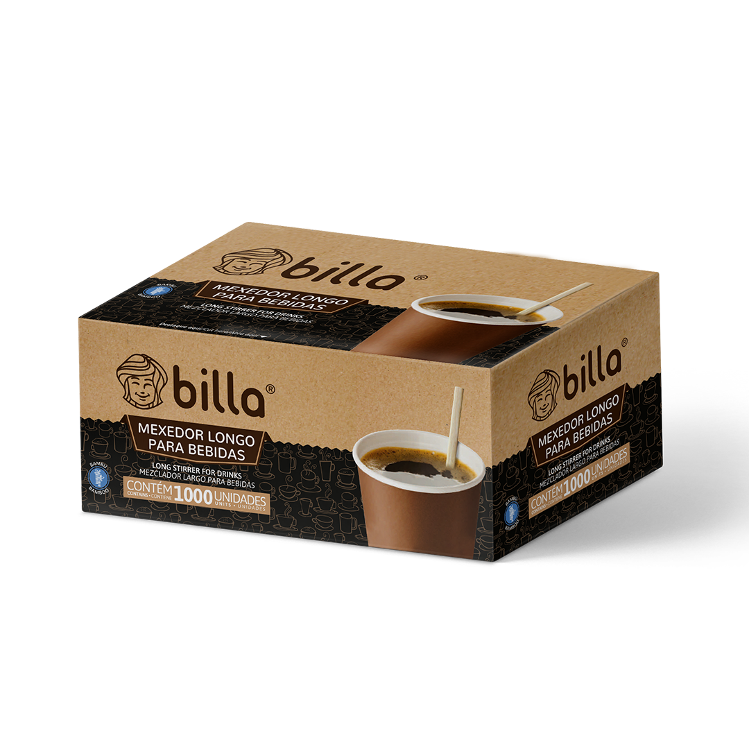 Mexedor de Bambu Billa Longo 16cm c/1000UN
